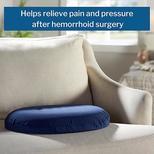 Miniatura 3 de McKesson Cojín de asiento con forma de dona para sillas de ruedas y silla de oficina, 14 pulgadas, 1 unidad