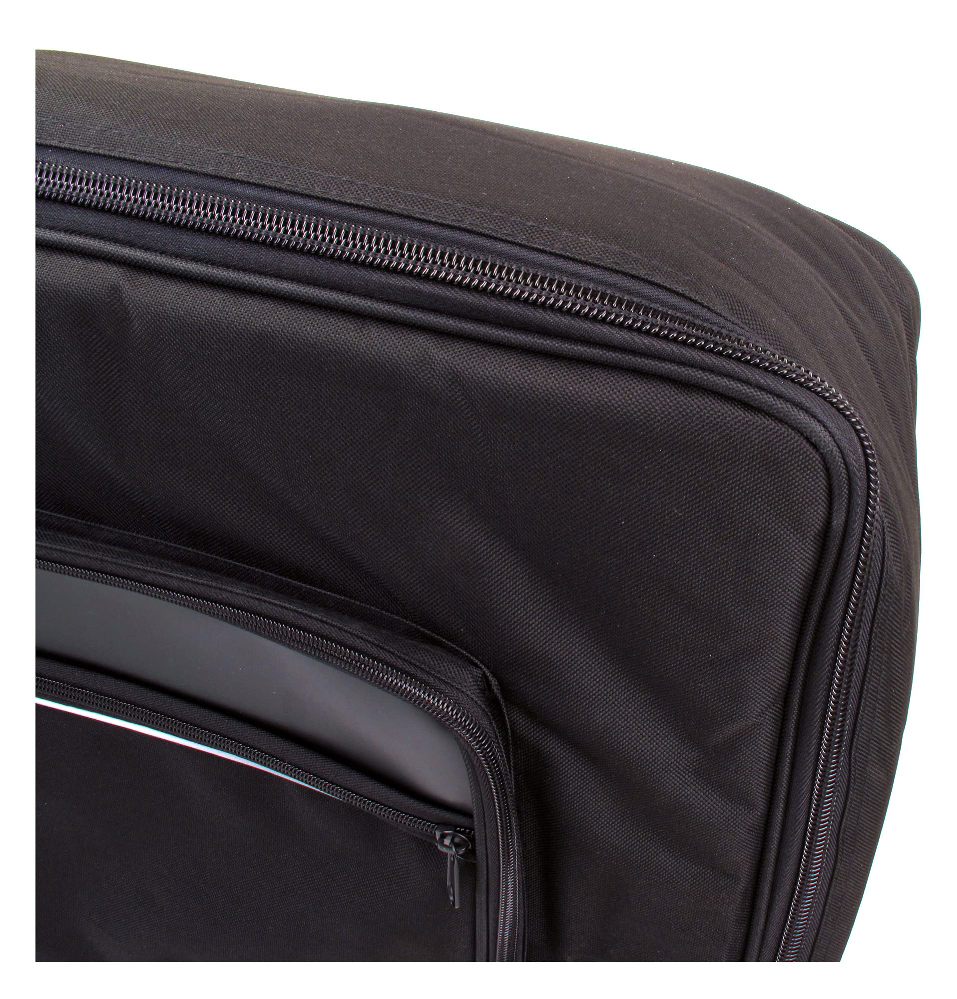 Classic Cantabile Funda para Teclado Tamaño E, Acolchado de Espuma Generoso | Tejido de nylon doblemente hilado y entrelazado, negro, Resistente al agua y a desgarros, Correas de mochila ajustables