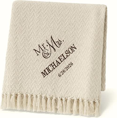 Personalization Universe Wedded Pair Wedding & Anniversary Personalized Afghan