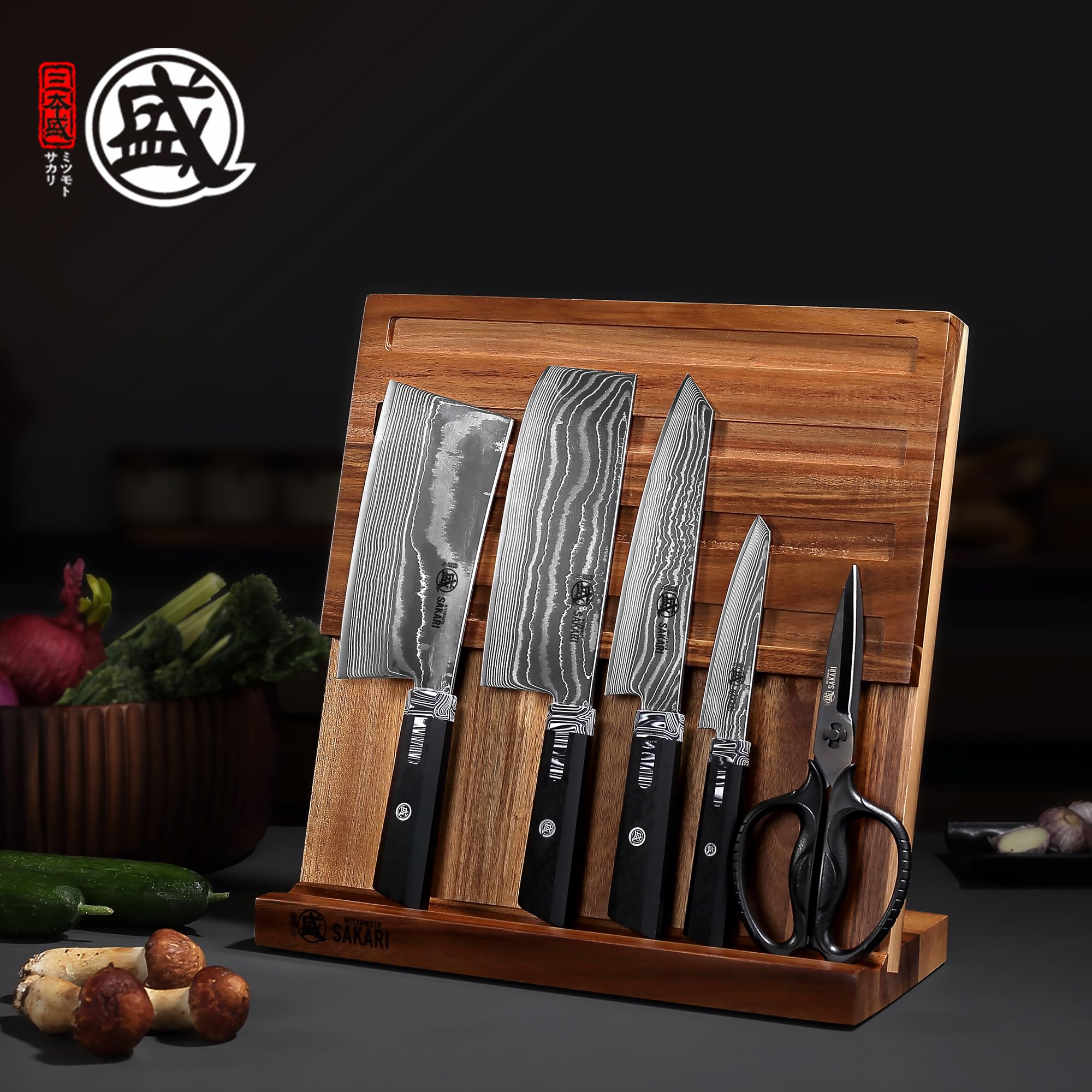 MITSUMOTO SAKARI 11 cm SG-PRO Schälmesser, Obstmesser im Japanischen Stil | Professionelles Damaszener Kochmesser, Schälmesser für Gemüse und Obst in der Küche, Ergonomischer G10-Griff