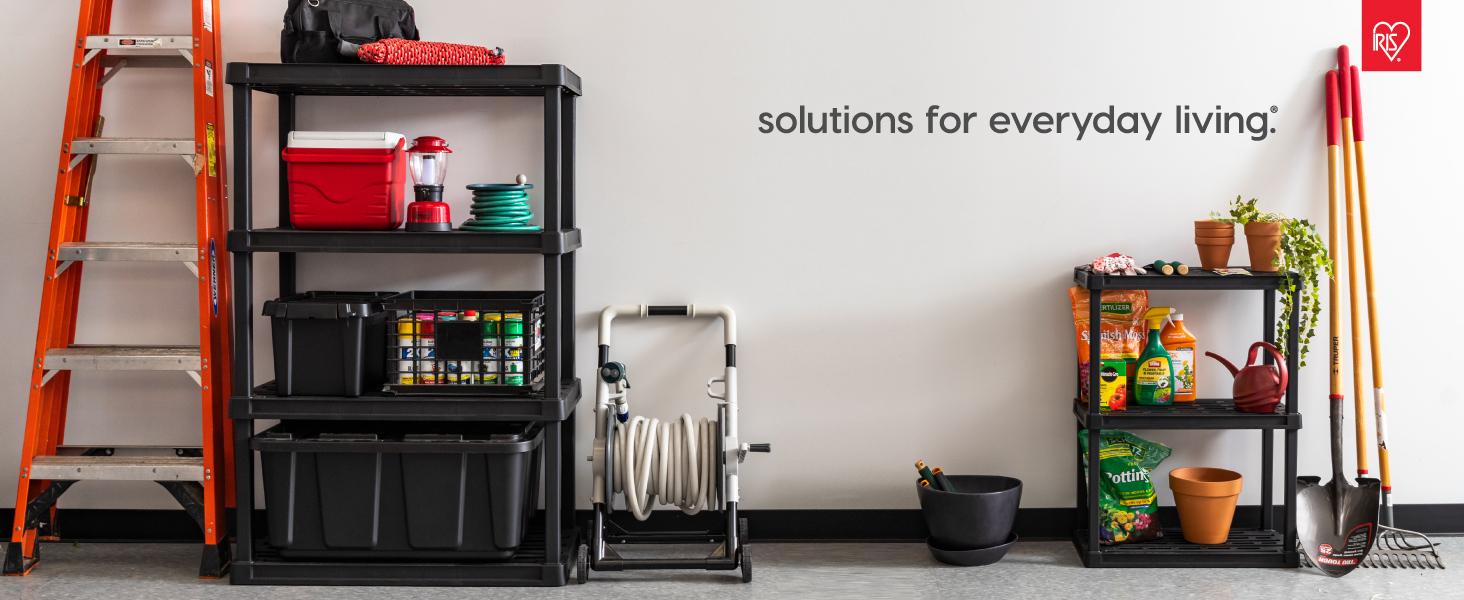 Iris USA Wire Shelving Unit, 4-Tier Heavy-Duty Storage Shelf, Silver