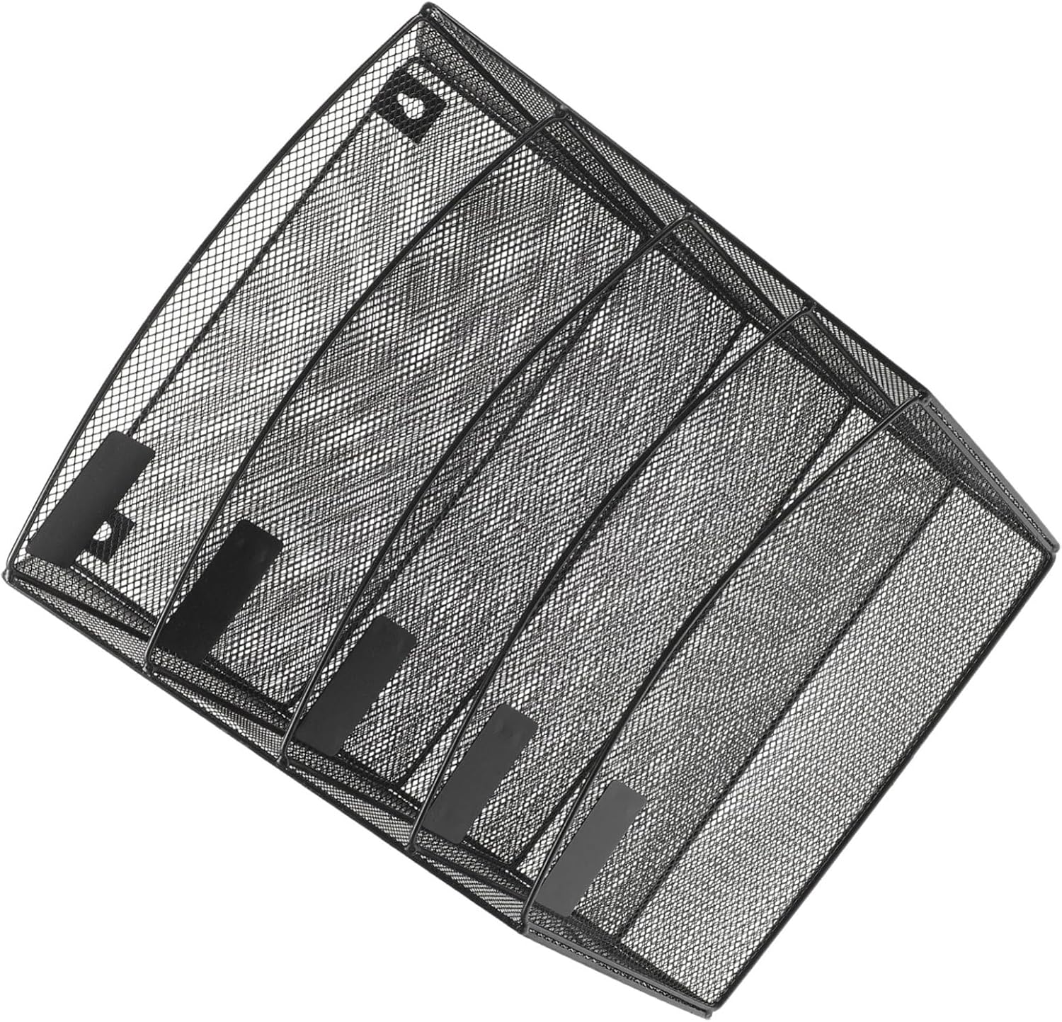 TEHAUX Wall-mounted File Organizer Mesh Literature Rack for Office and Home Design for Easy Document Storage and Display for Pamphlets and Magazines