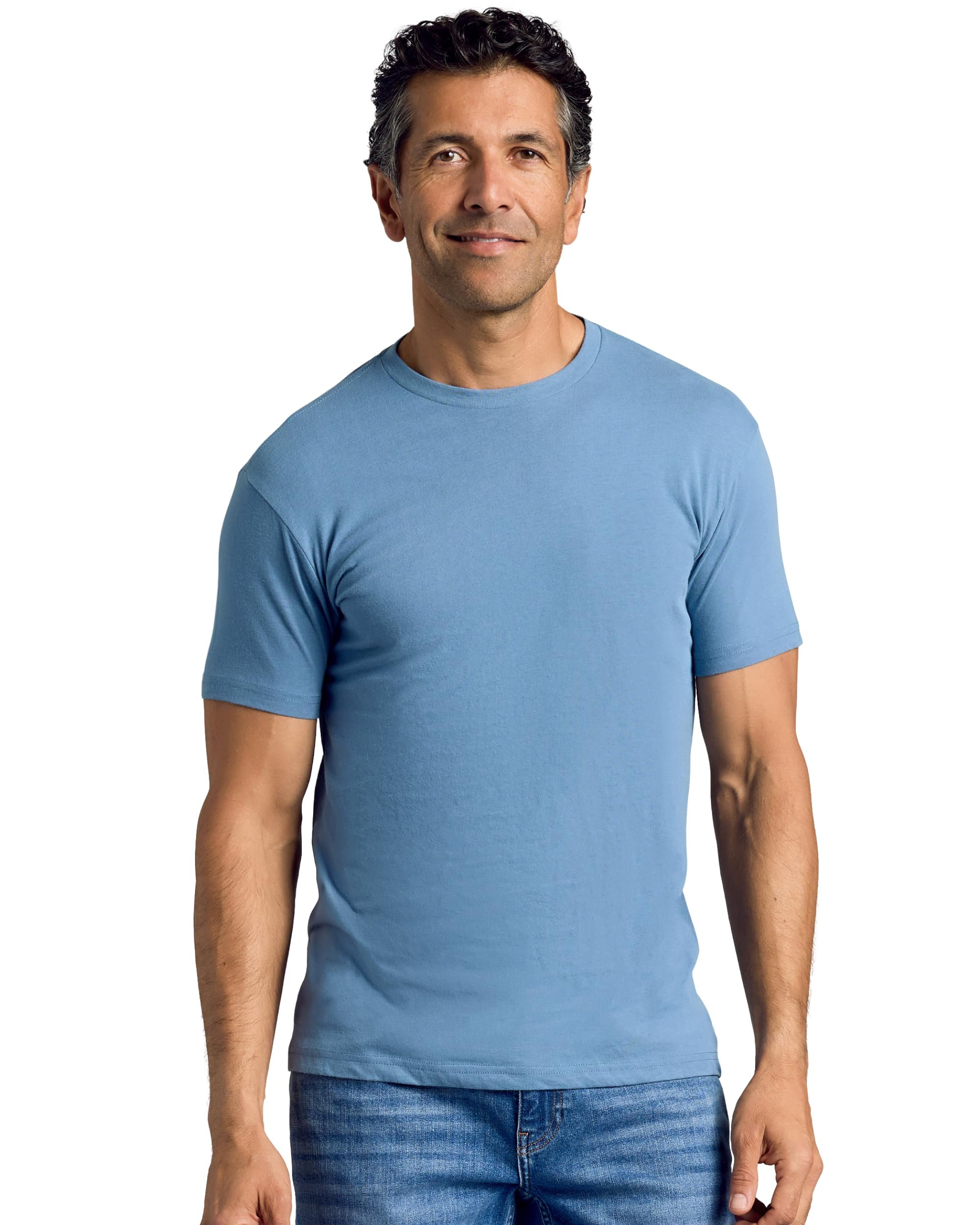 True Classic mens Short Sleeve Classic Crew T-Shirt (pack of 6)