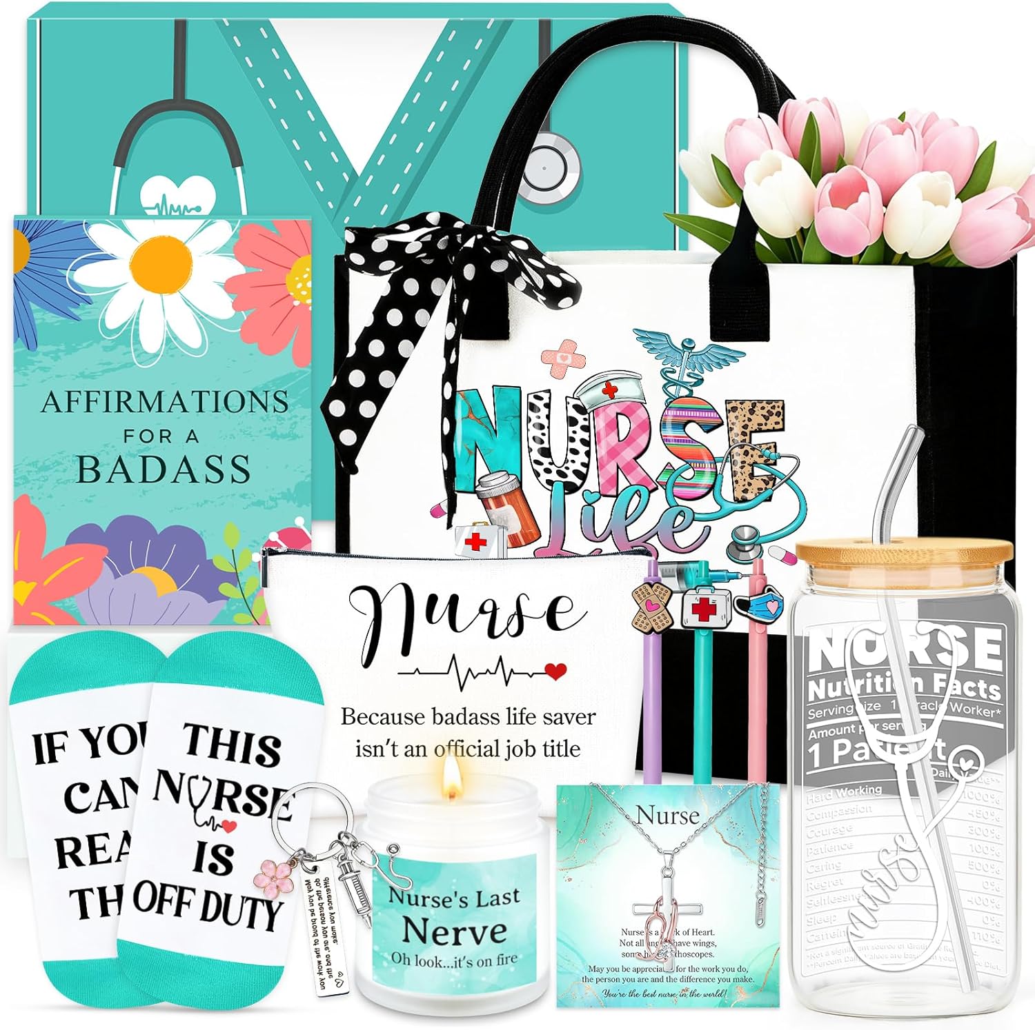 Nurse Gifts for Women Happy Nurses Week Gifts 2026 School Nurse Appreciation Gift Accessories Nursing Graduation Gift Set for Rn Certified Nurses Day Essentials for Nursing Student Practitioner Female