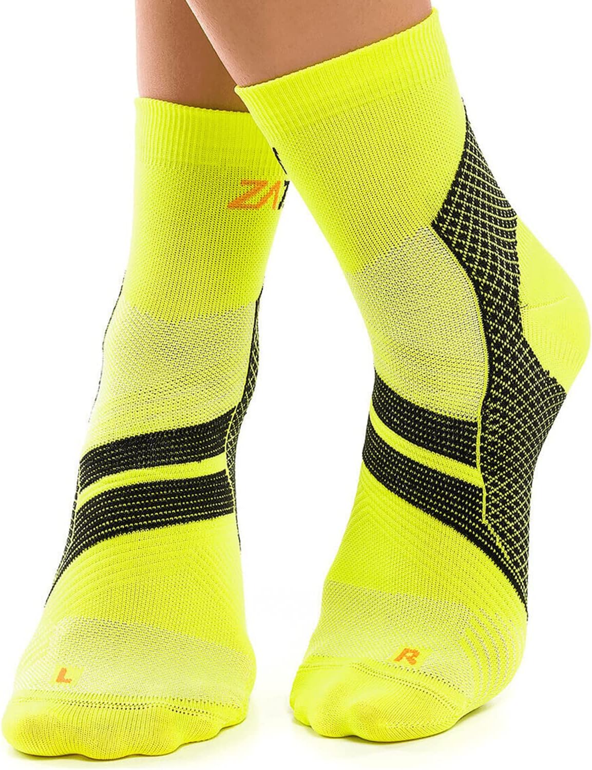 ZaTech Plantar Fasciitis Socks, Ankle Compression Socks, Foot & Arch Support for Women & Men