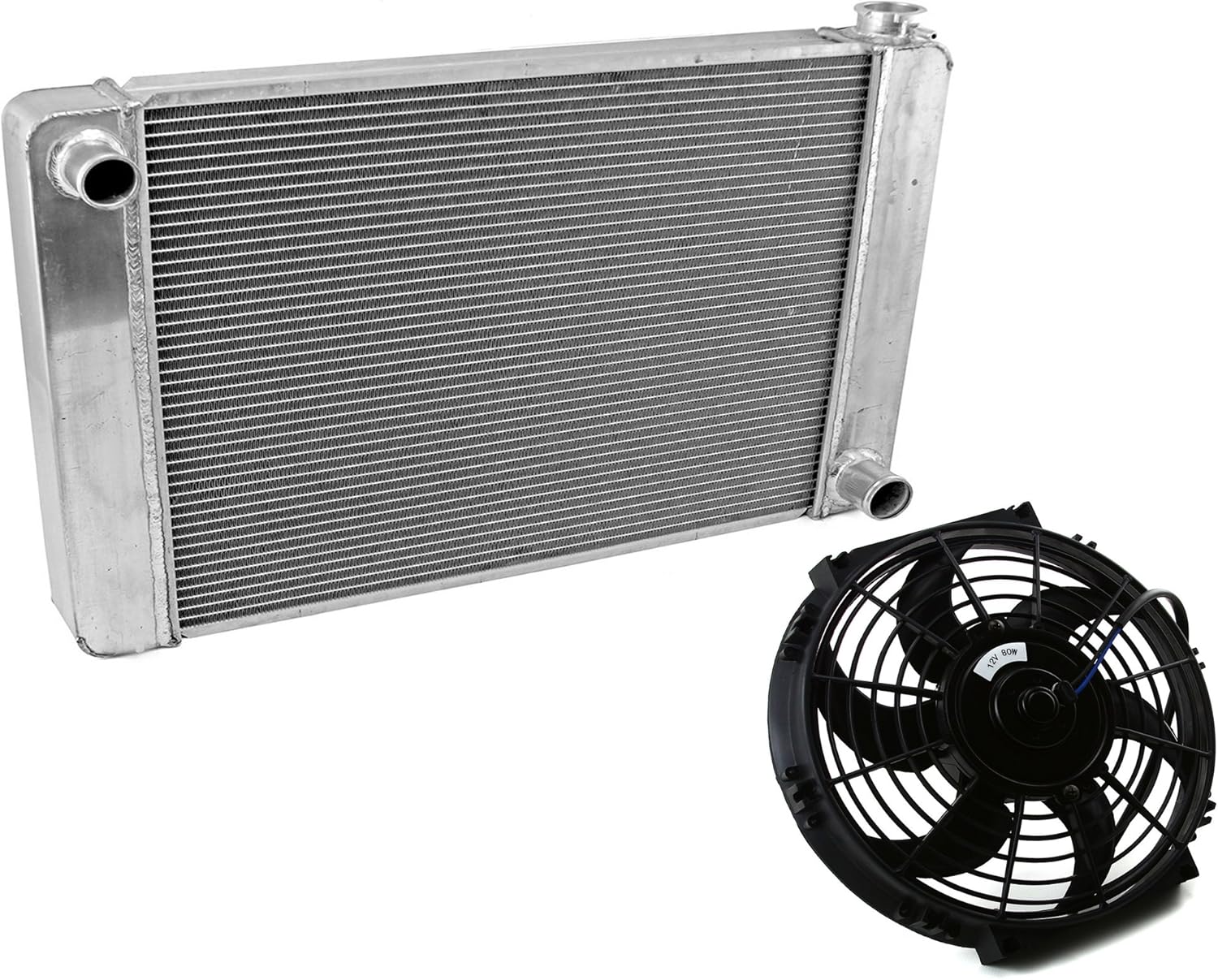 DEMOTOR PERFORMANCE Fabricated Aluminum Radiator 30" x 19