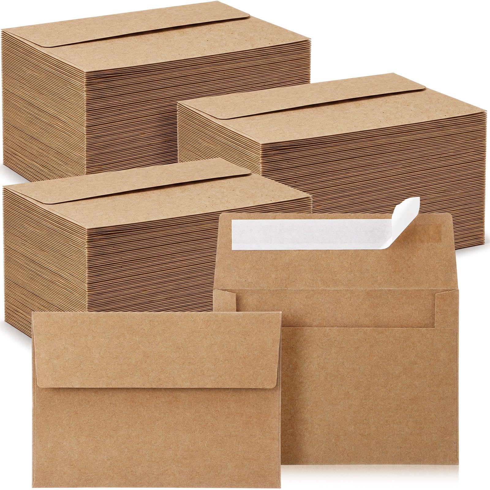 Fainne Kraft Envelopes for Invitation, A1, 3.625 x 5.12in, 600 Pack