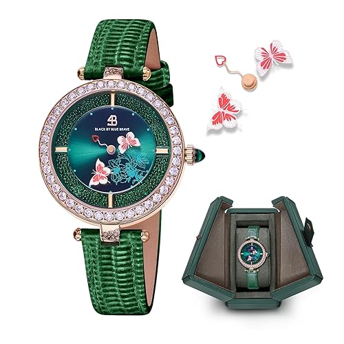 Women's Watch Butterfly Watches for Women Moving Butterflys Hands with