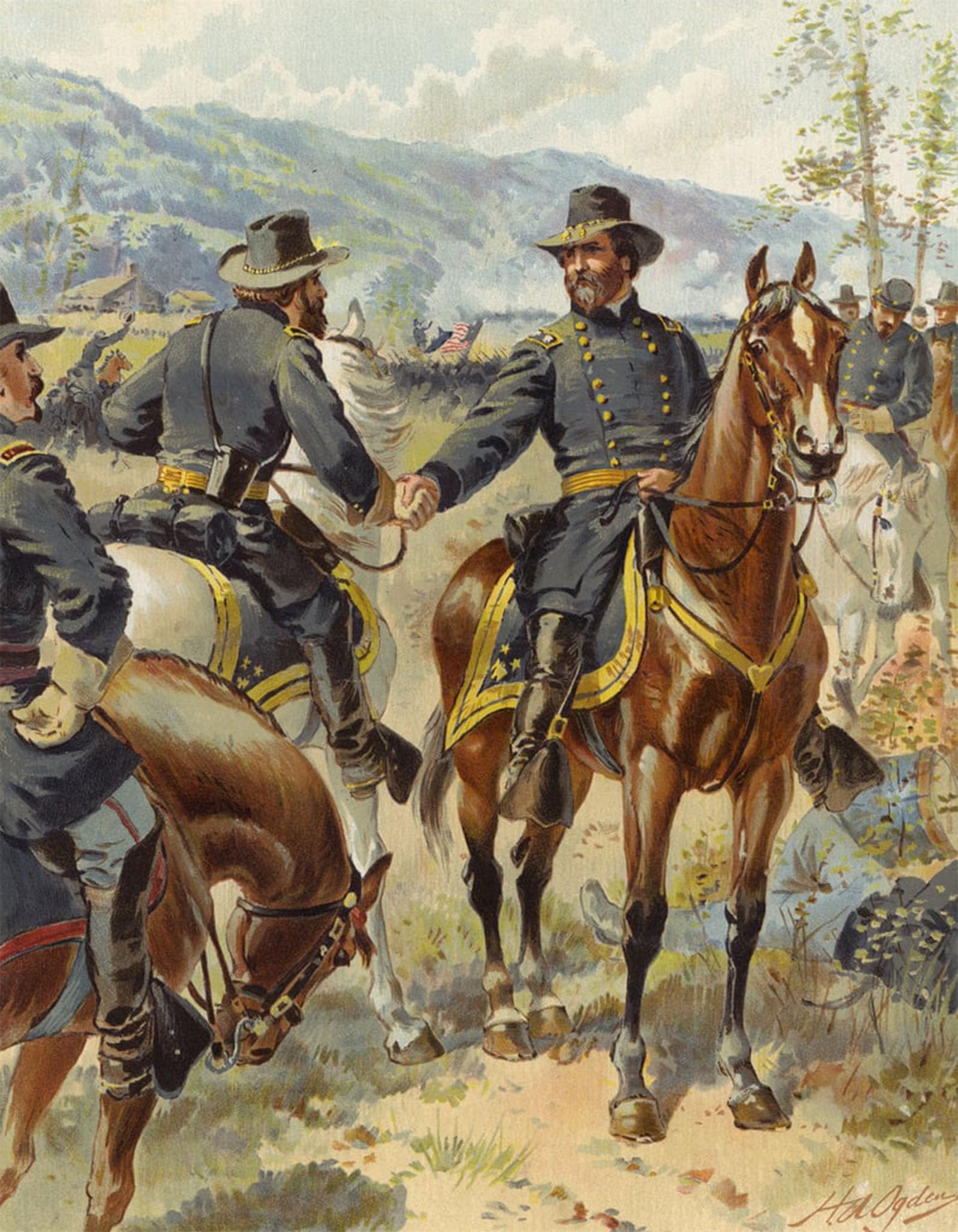 POSTERIIk Famous Animal Posters Vintage Picture At Chickamauga September by Henry Alexander Ogden Modern Wall Decor for Home Decor 60x90cm