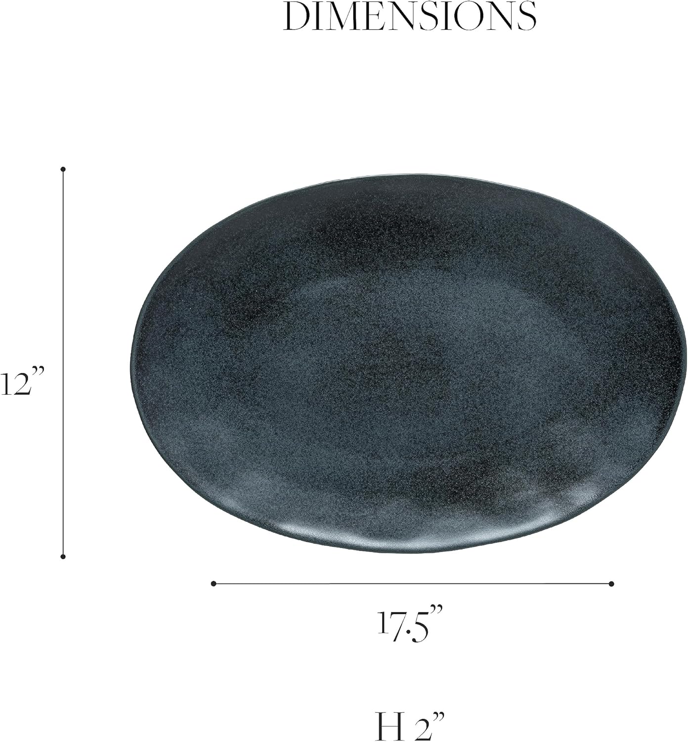 Costa Nova Ceramic Stoneware 18'' Oval Platter - Livia Collection, White | Microwave, Dishwasher, Oven & Freezer Safe Dinnerware | Food Safe Glazing | Restaurant Quality Serveware