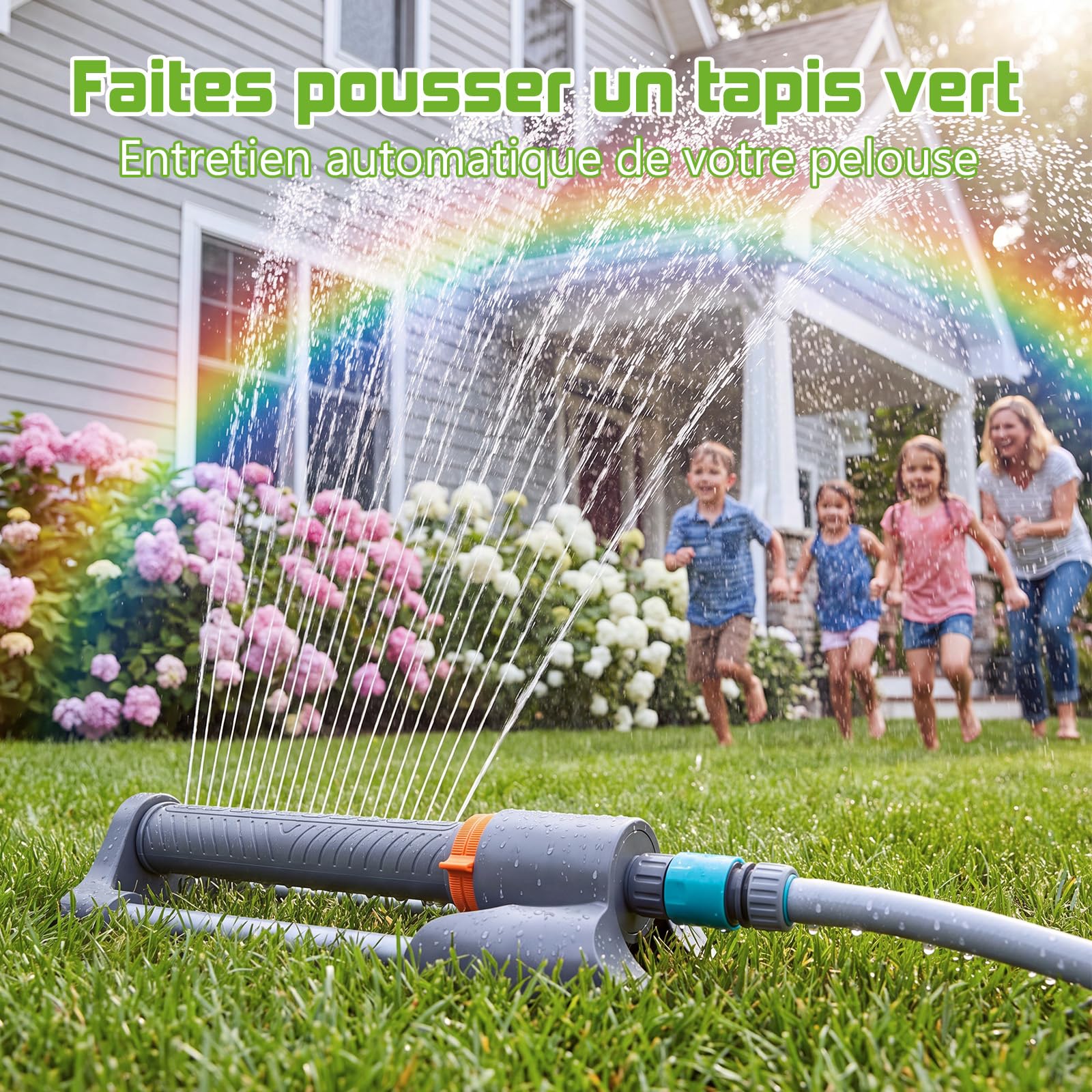 Arroseur Oscillant Programmateur Arrosage 10m Hose 3 en 1 Kit