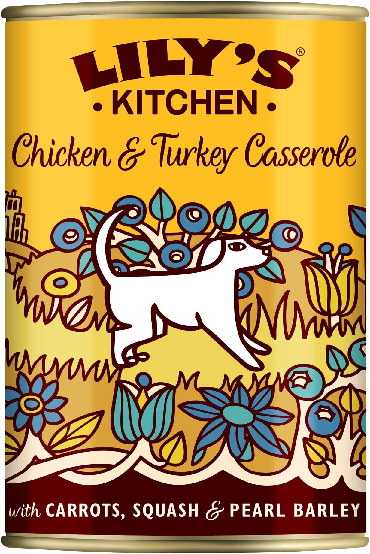 Natural Adult Wet Dog Food Tin Chicken & Turkey 6 x 400g