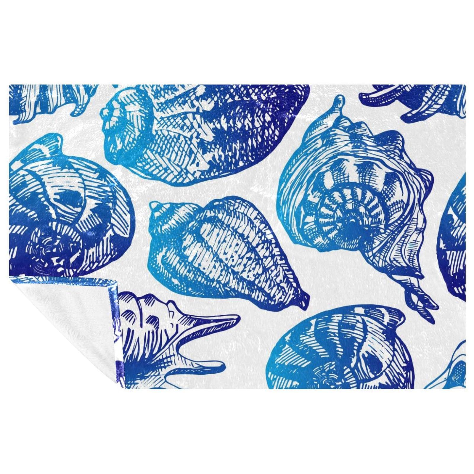 Couverture chaude et cocooning à motif marin pour des soirées douillettes