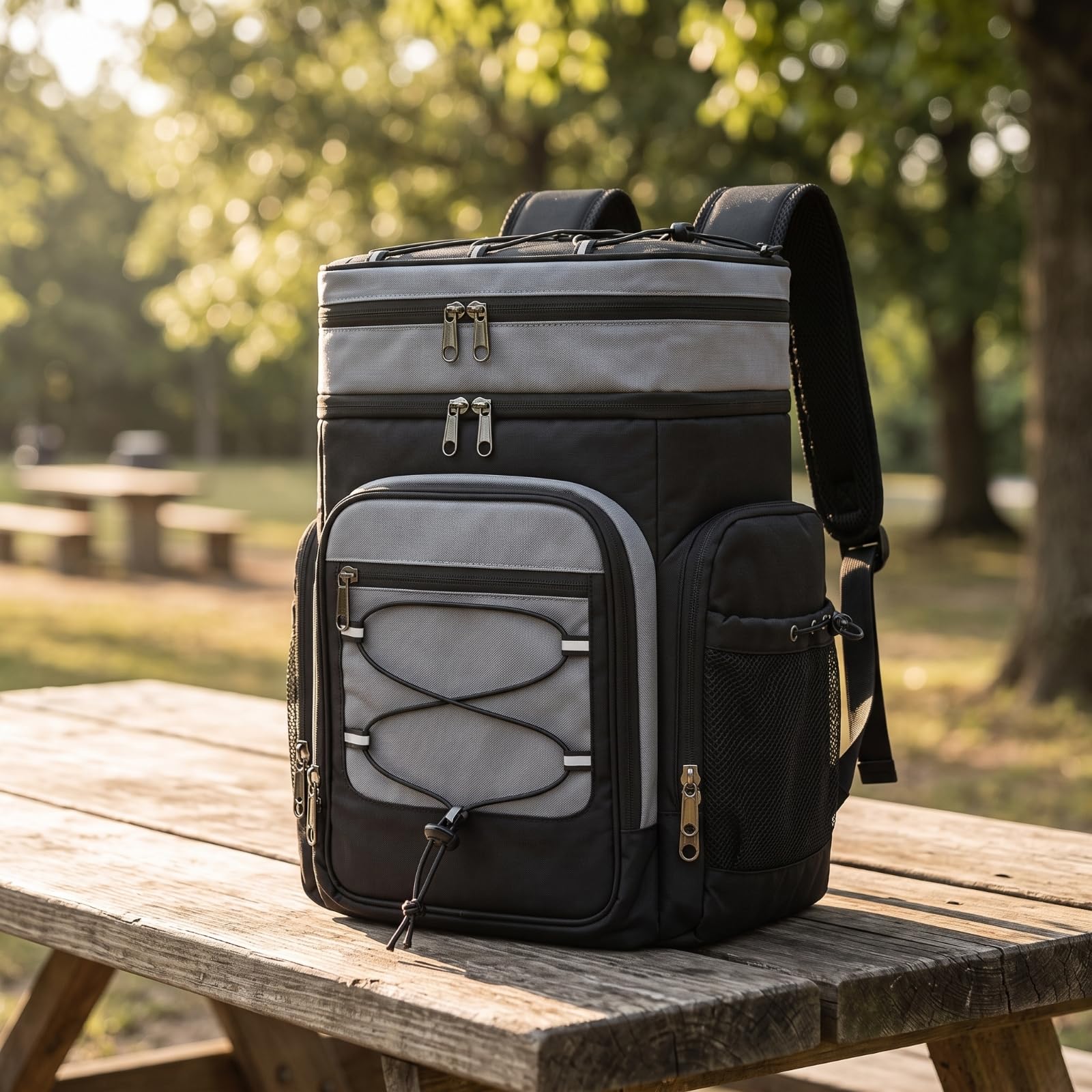 kowaku Bolsa Aislada con Forro Resisn Acolchada, Mochila Térmica con Correas Acolchadas, Isotérmica, para Picnic, Camping, Senrismo