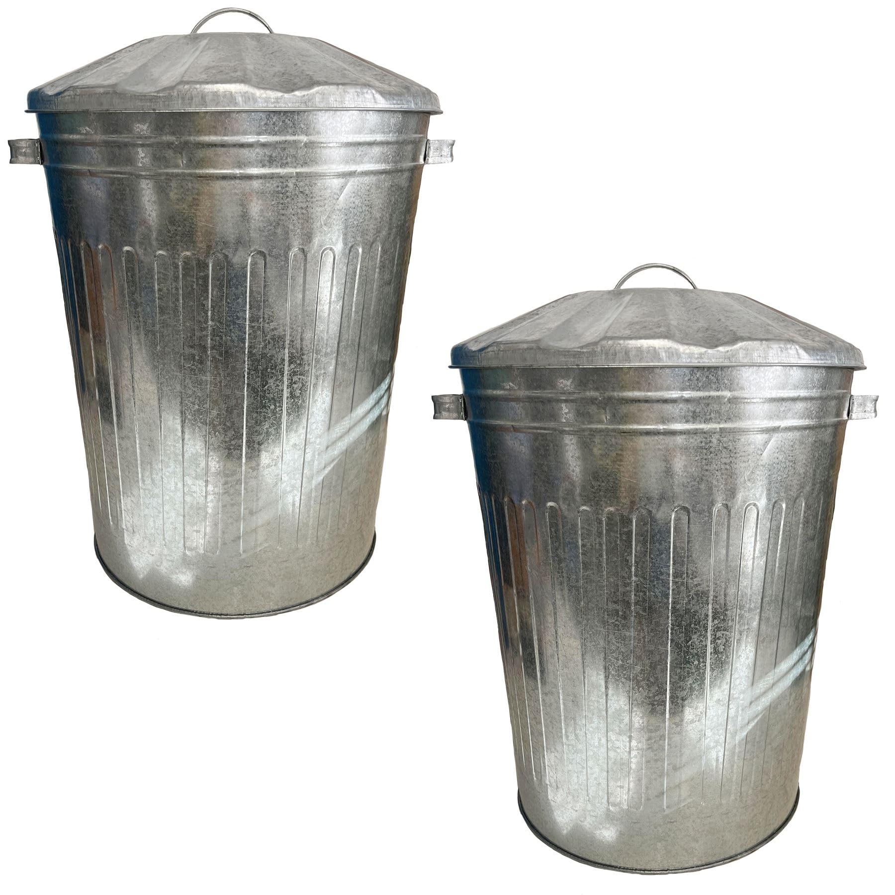 Cubo Fregona Acero Galvanizado 13 Litros - Cubo Industrial Resistente, Con Exprimidor, Para Hogar Y Oficina