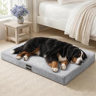 Sytopia Washable Orthopedic Dog Beds, Dog Crate Pad, 48" Orthopedic Tough Dog Mats for Medium Dogs, Waterproof and Anti-Slip Bottom – XXL