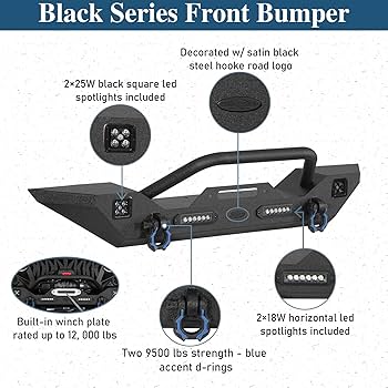 Amazon.com: Hooke Road Sturdy Front Bumper for Jeep