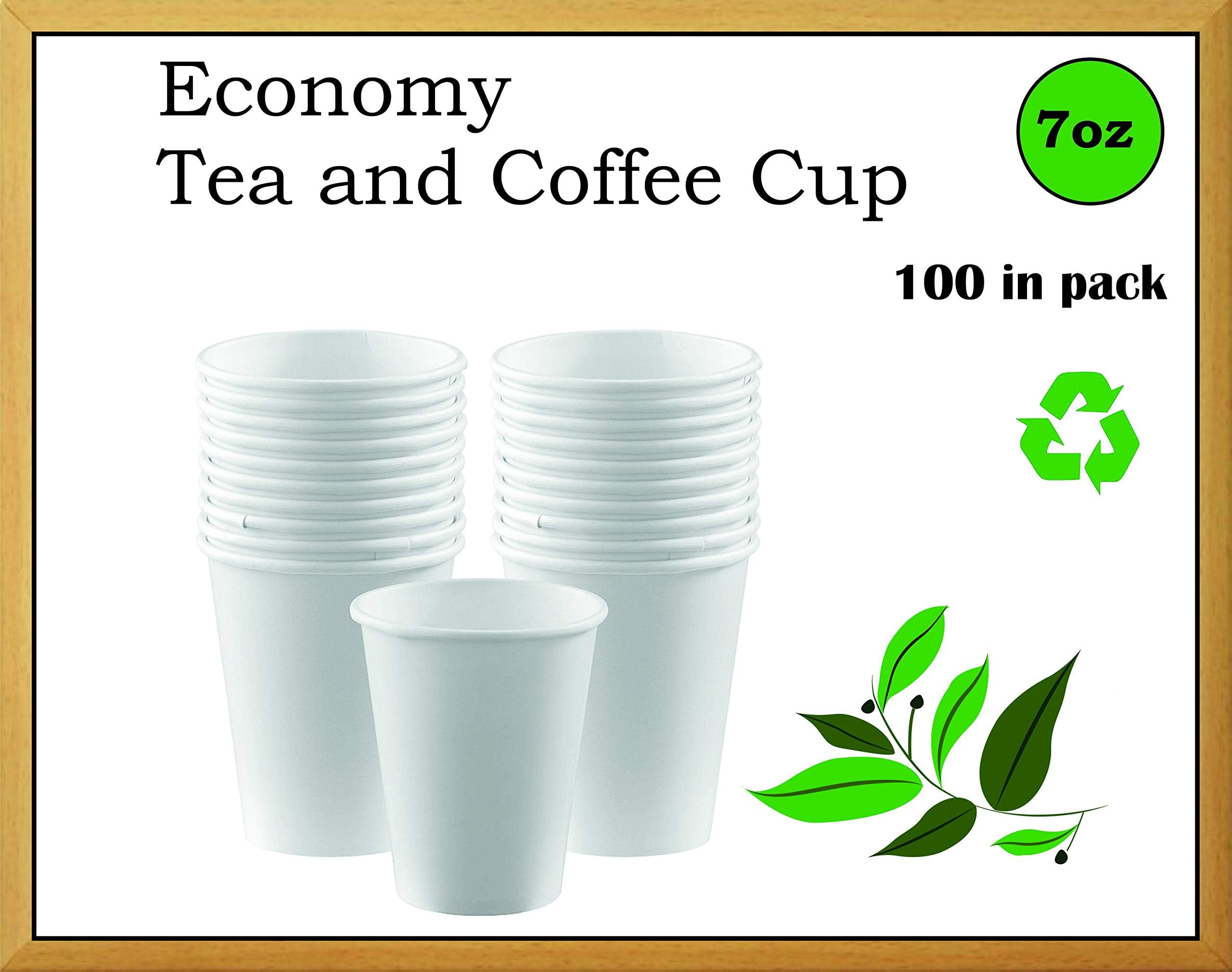 7oz-166ml x 100 Paper Cups,Vending Cups,Eco Bio Cups, Party Cups,Espresso Cups, Water Cups,Tea Cups,Cheap Cups, Picknic Cups,Economy Cups, Hot Drink Cups,Chocolate Cups