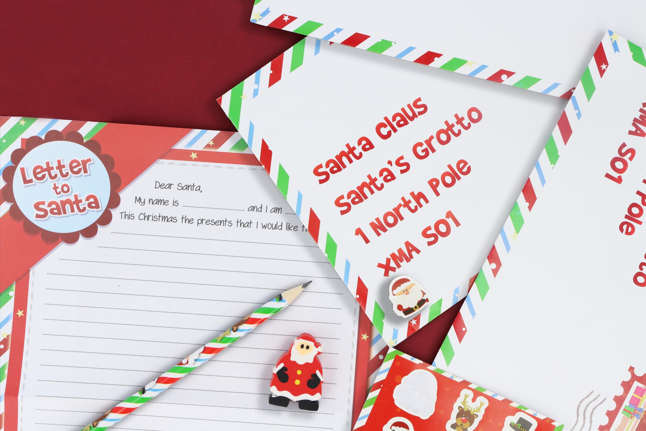 Henbrandt Christmas Letter to Santa Claus 5 Piece Activity Pack