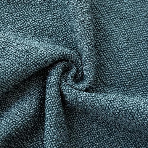 Miniatura 10 de Foindtower Paquete de 2 fundas de almohada con textura de boucle, fundas de almohada sólidas, acogedoras, suaves, decorativas, para sofá,