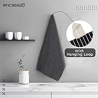Vista 5 de Encasa XO Juego de toallas de cocina de algodón, paño de mano y té para limpieza y secado rápido, XL 28 x 18 pulgadas (paquete de 12) altamente