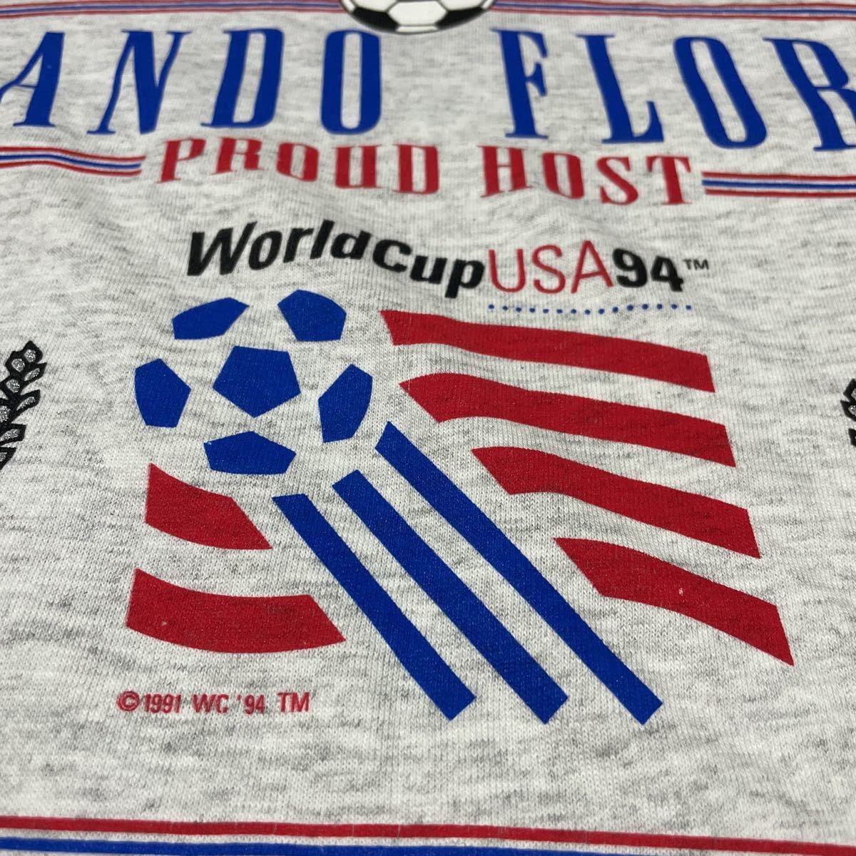 94年 W杯 アメリカ大会 Tシャツ NUTMEG 90s USA製 ワールド