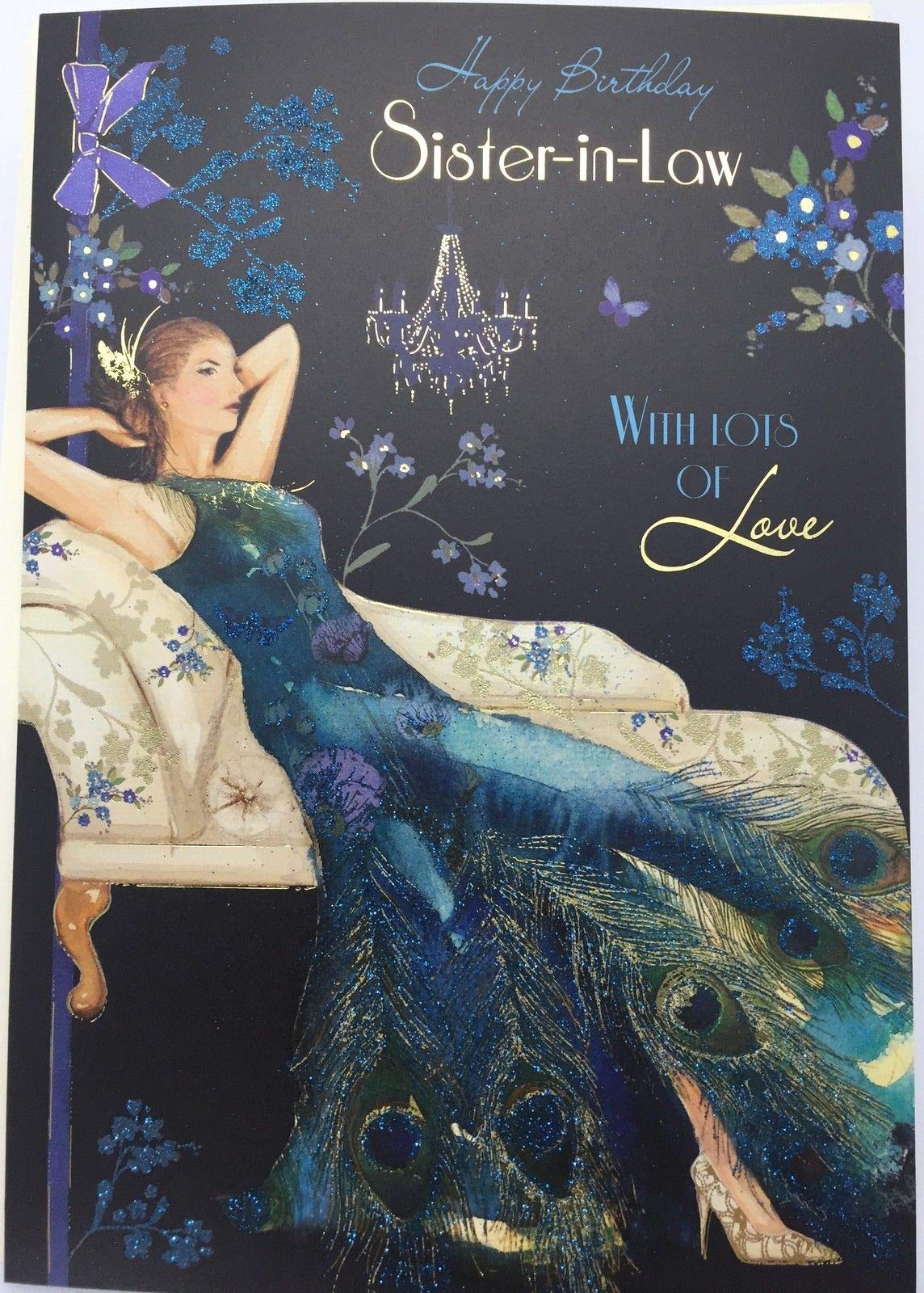 Shop Inc Blue Sister-In-Law Birthday Cards Greeting Card With Special Verse