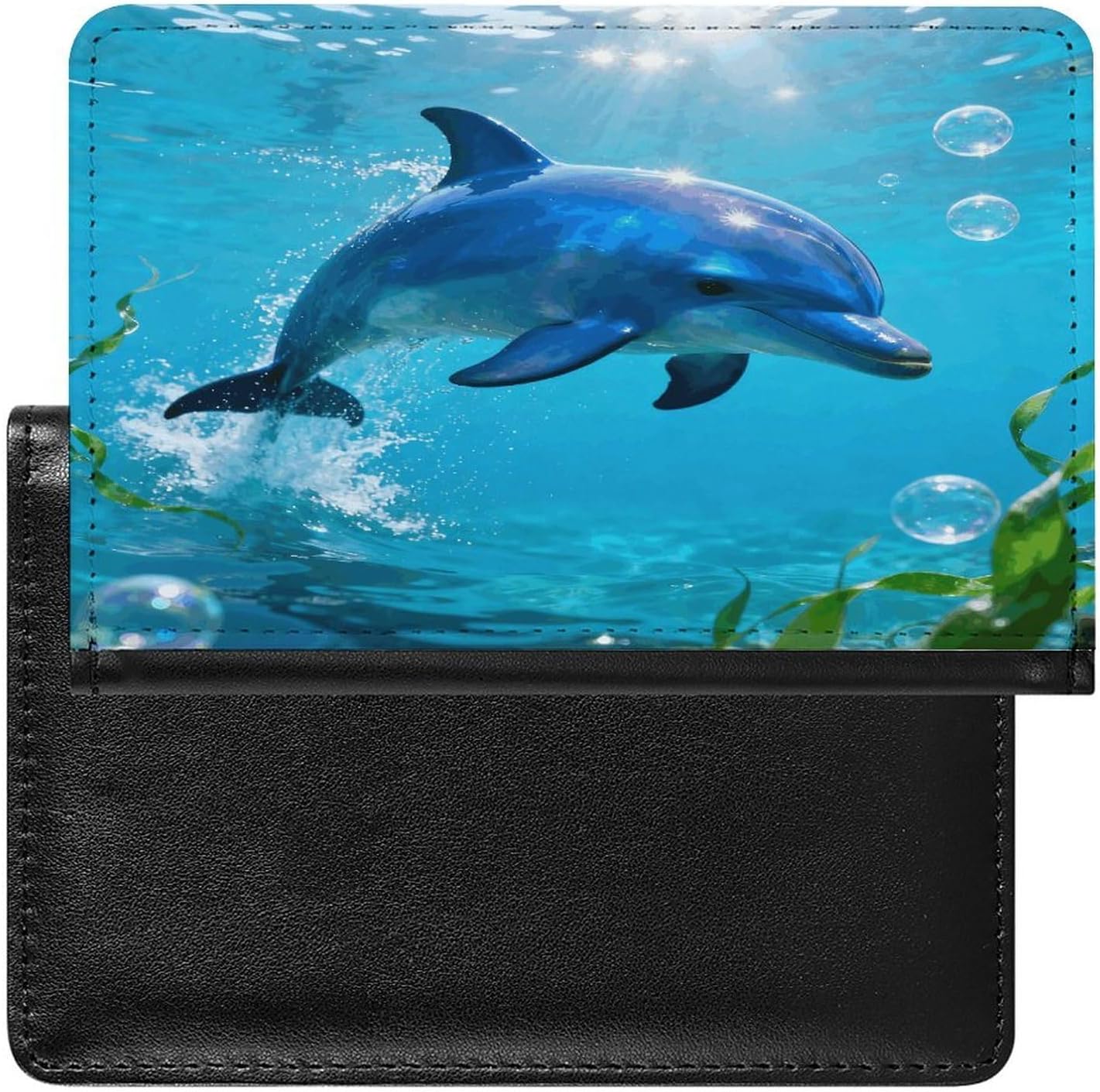 Blue Dolphin Passport Holder for Travel
