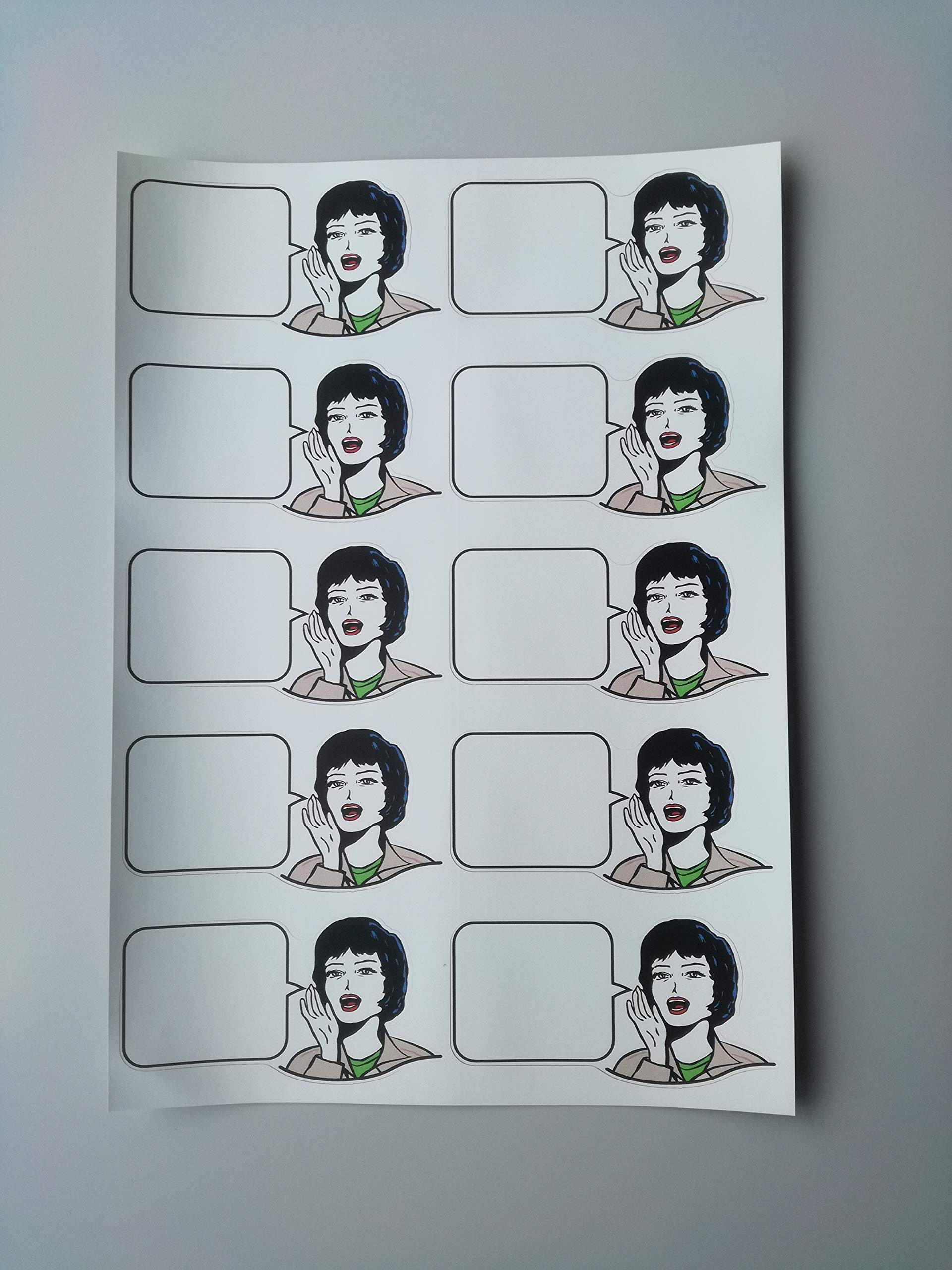 Amazon.co.jp: 書き込みできる いいねシール メッセージ ステッカー