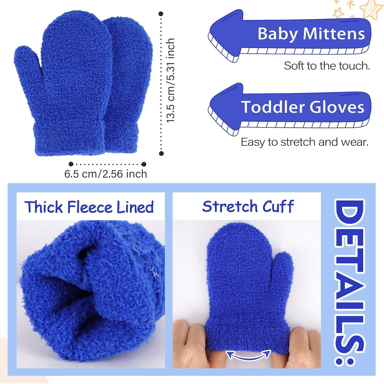 Toddler Kids Winter Hats Mittens Gloves Scarf Warm Ear Flaps Baby Beanie for 0-6 12 Months 1 2 3 4 Year Old Girls Boys Gifts - Image 4