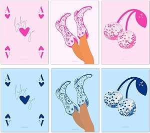 Poster Cowgirl Costiera Larkinroad 30,5x40,6 Cm: 3 Pezzi Con Messaggio Segreto Per La Mente