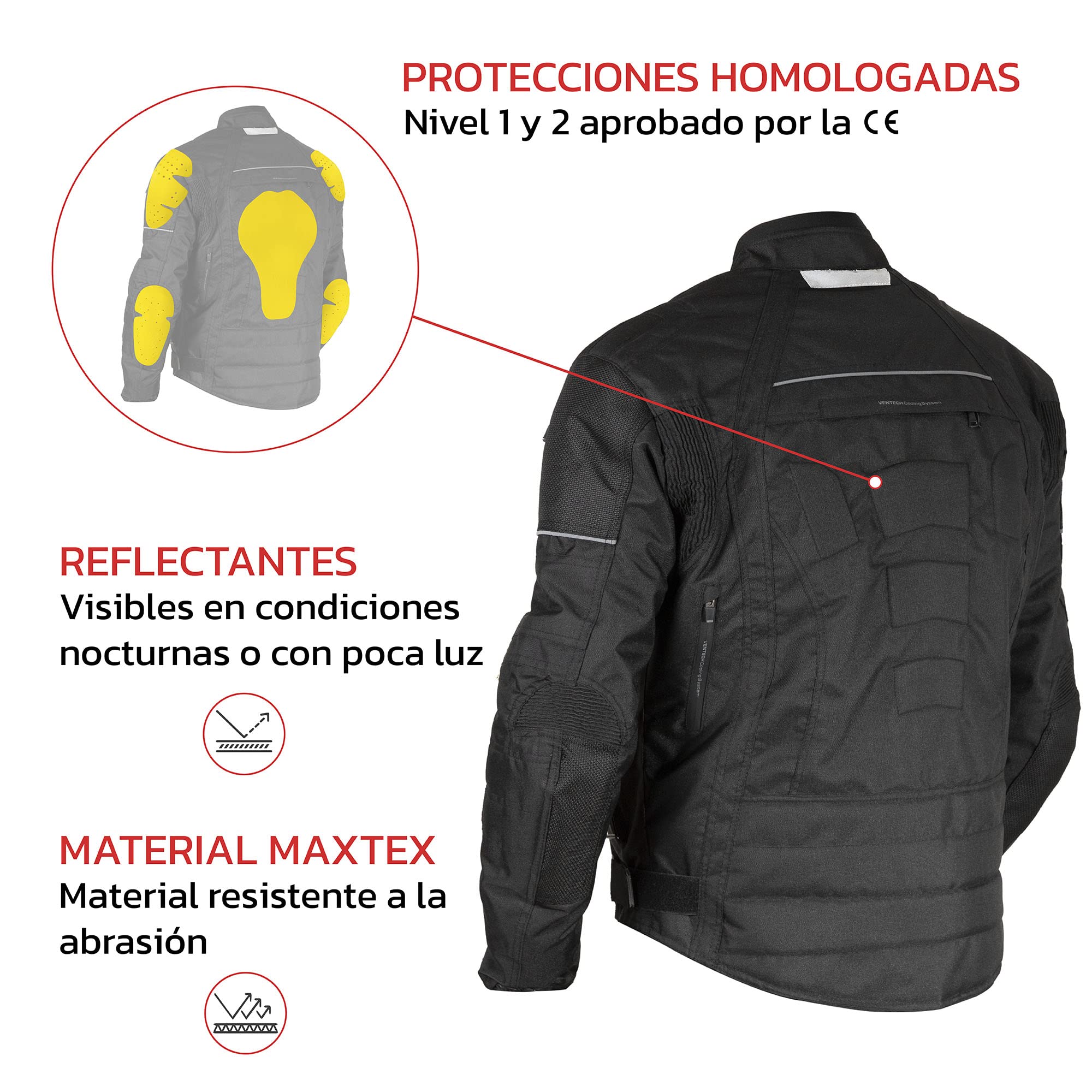 ARISTA CHAQUETA BLACK VERSION CORDURA