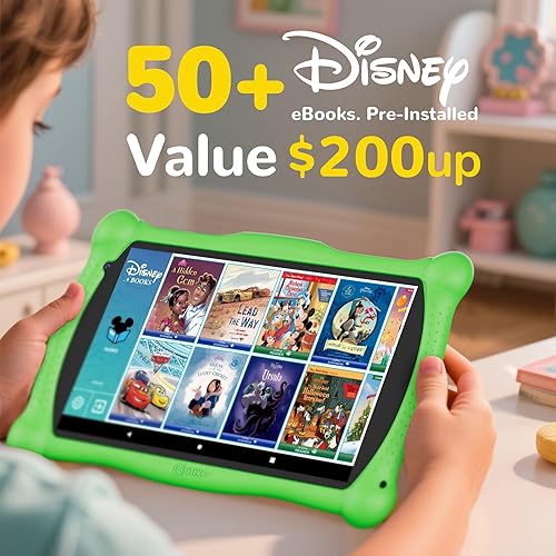 Miniatura 2 de Contixo V10A 7" Kids HD Learning Tablet para niños de 3 a 7 años con 32 GB, controles parentales, estuche a prueba de niños, lápiz óptico y más de