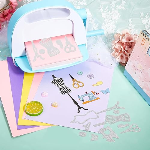 Miniatura 7 de GLOBLELAND Herramienta de costura troqueles de corte para bricolaje Scrapbooking Máquina de coser de metal troquelados Plantillas de estampado en