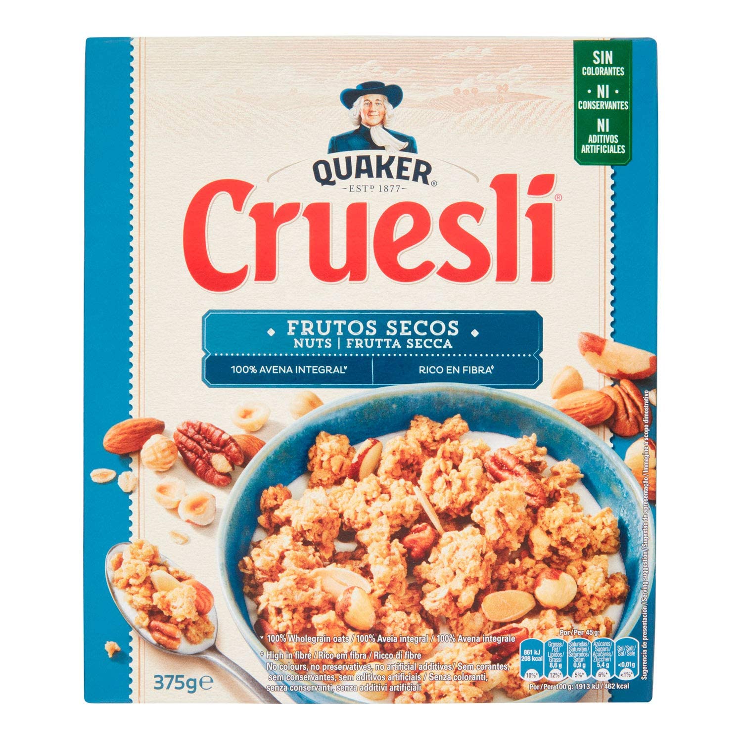 Quaker Cruesli Nuts, 375g