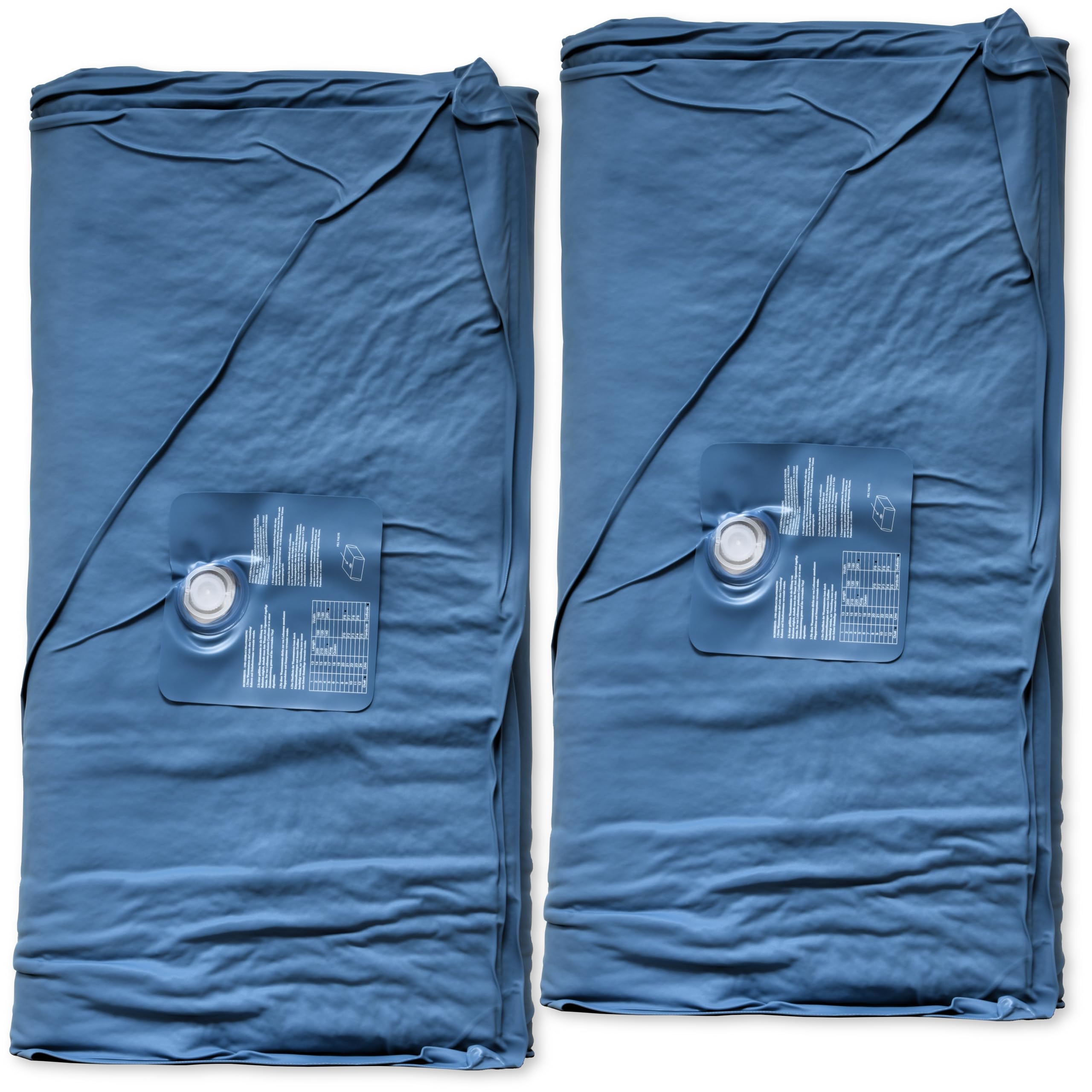 Wasserbetten Matratzen Softside DUAL - Zwei Wasserkerne (beide Seiten) für 200x220 cm Wasserbett kaum Beruhigung F2