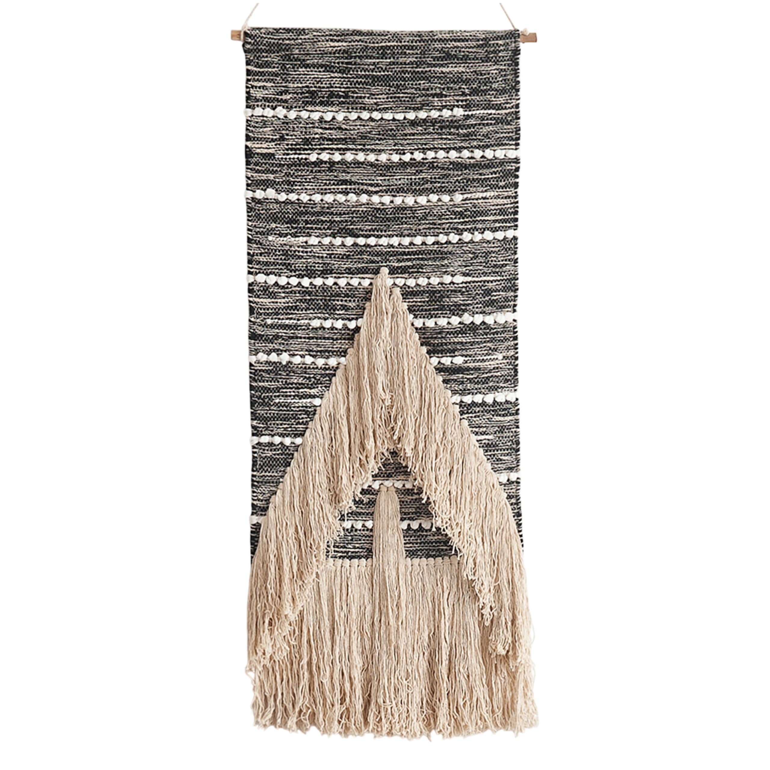 Decorful Handcrafted Macrame Wall Hanging 18" x 40" - Large Boho Wall Art Tapestry - Woven Wall Decor for Living Room, Bedroom - Bohemian Home Decoration with Natural Cotton Fiber