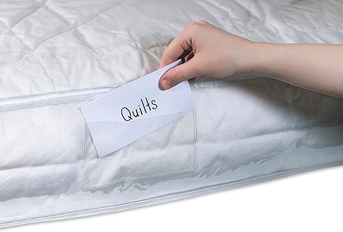 Miniatura 4 de Masirs Bolsa de almacenamiento transparente debajo de la cama, material de vinilo duradero para proteger tu contenido del polvo, la suciedad y la