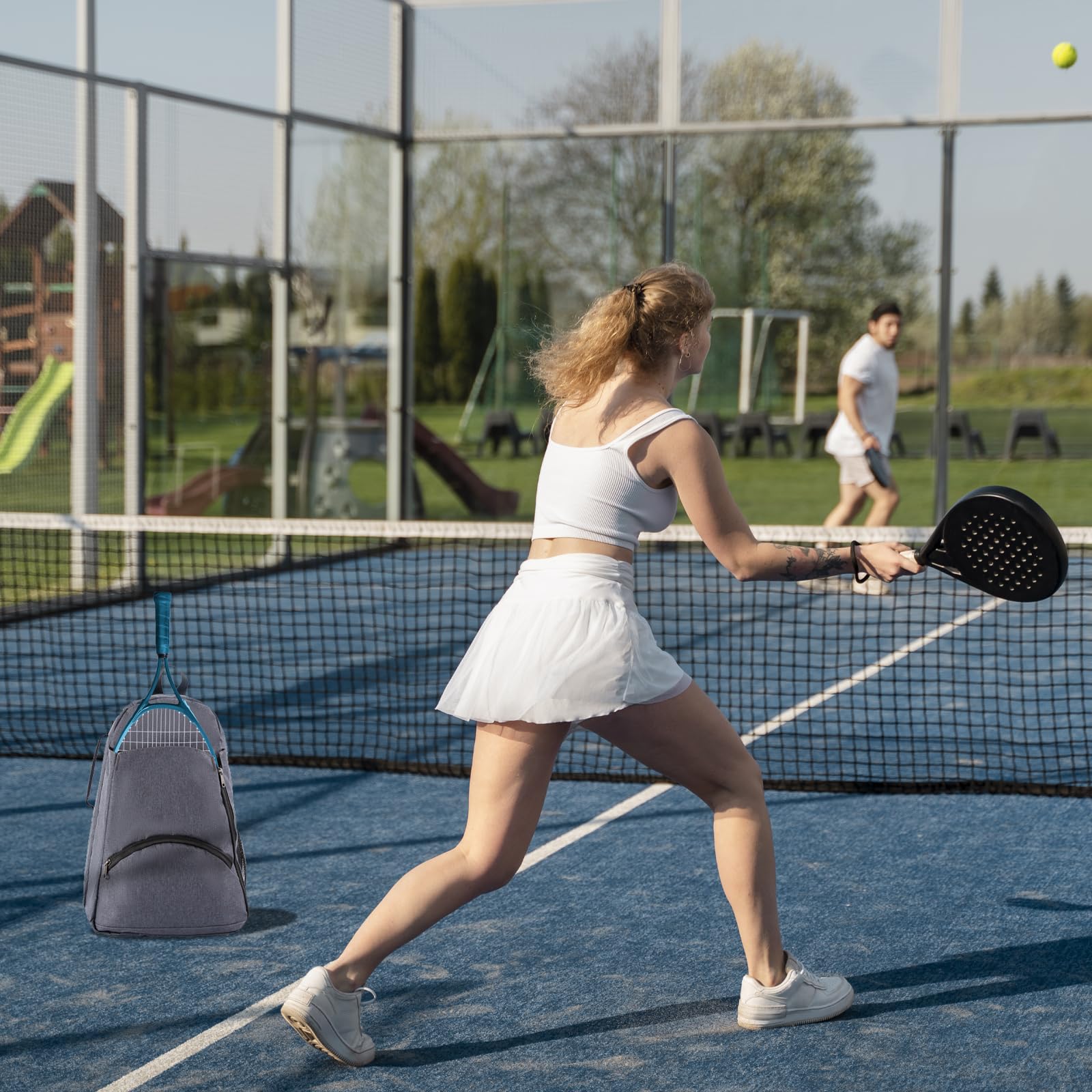 zaino porta racchetta tennis,sacca tennis,zaino da tenniss,borsa da tenni,zainos da tenni unisex per donna,uomo e bambino,Zainone porta racchette per borsa da badminton,Zainone sportivo