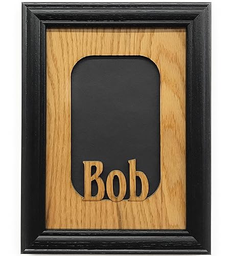 Miniatura 1 de Personalized Name Picture Frame (5x7 (holds 3x5 Photo), Black)