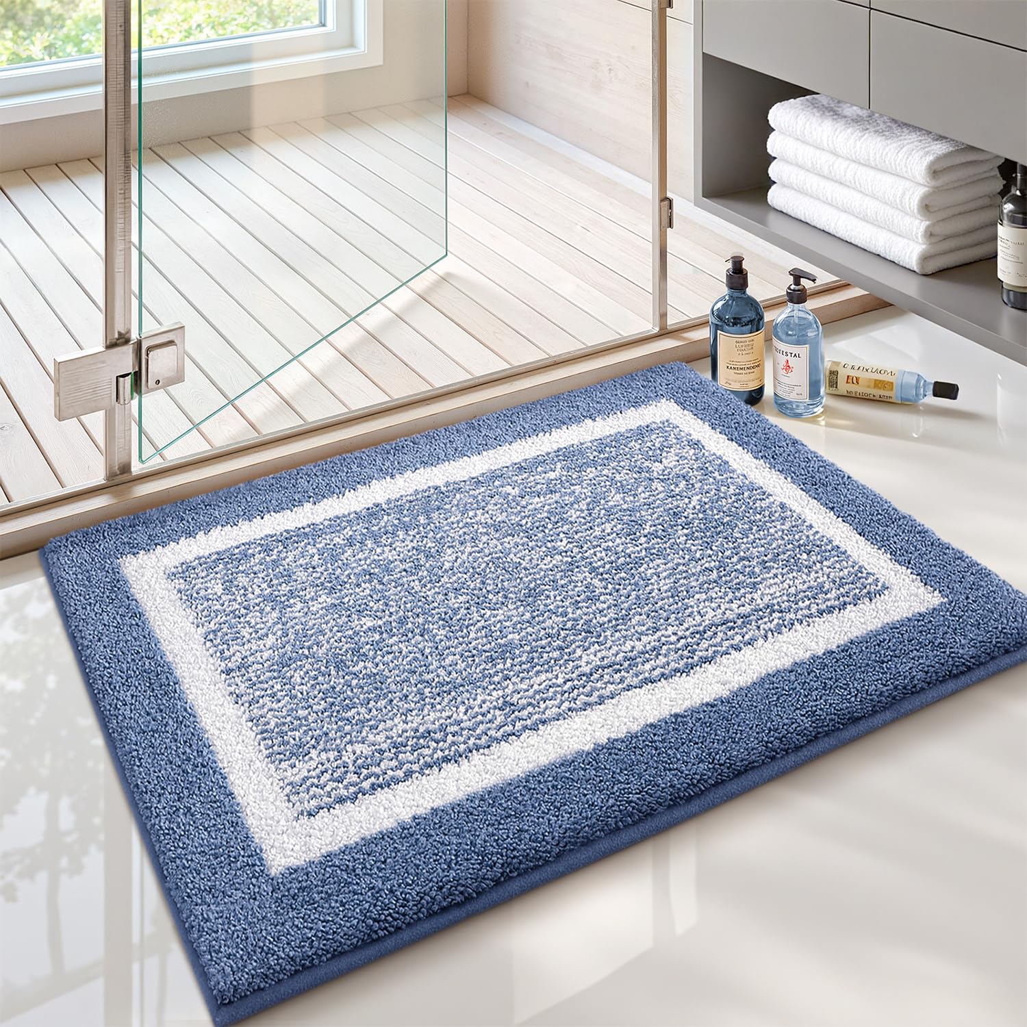 Color&Geometry Tappetino Da Bagno Assorbente Antiscivolo 40 X 60 Cm Morbido Tappeto Da Bagno Tappetino Da Doccia In Microfibra Lavabile In Lavatrice Per Bagno Wc Grigio Scuro 85667414