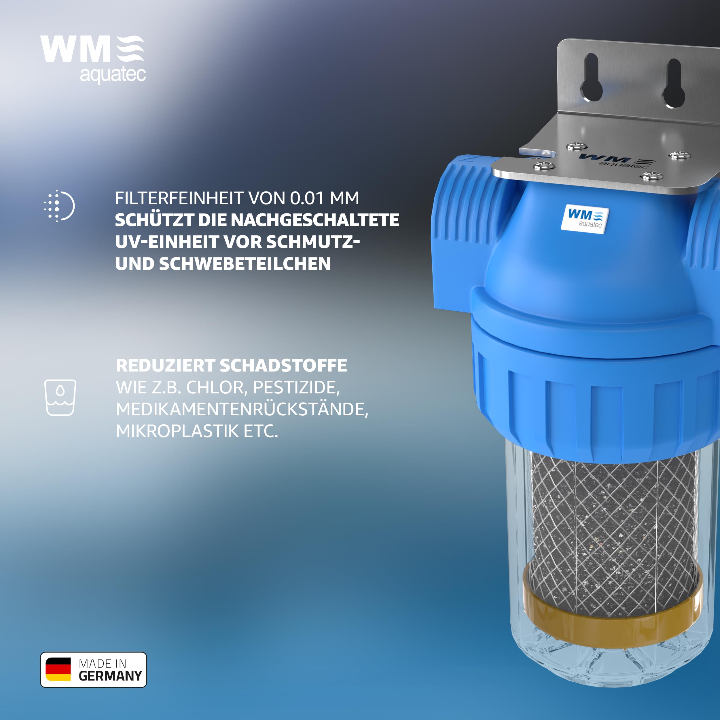 WM aquatec Solution complète d'hygiène de l'eau pour camping-cars, caravanes, bateaux et véhicules tout-terrain (réservoirs jusqu'à 100 litres)