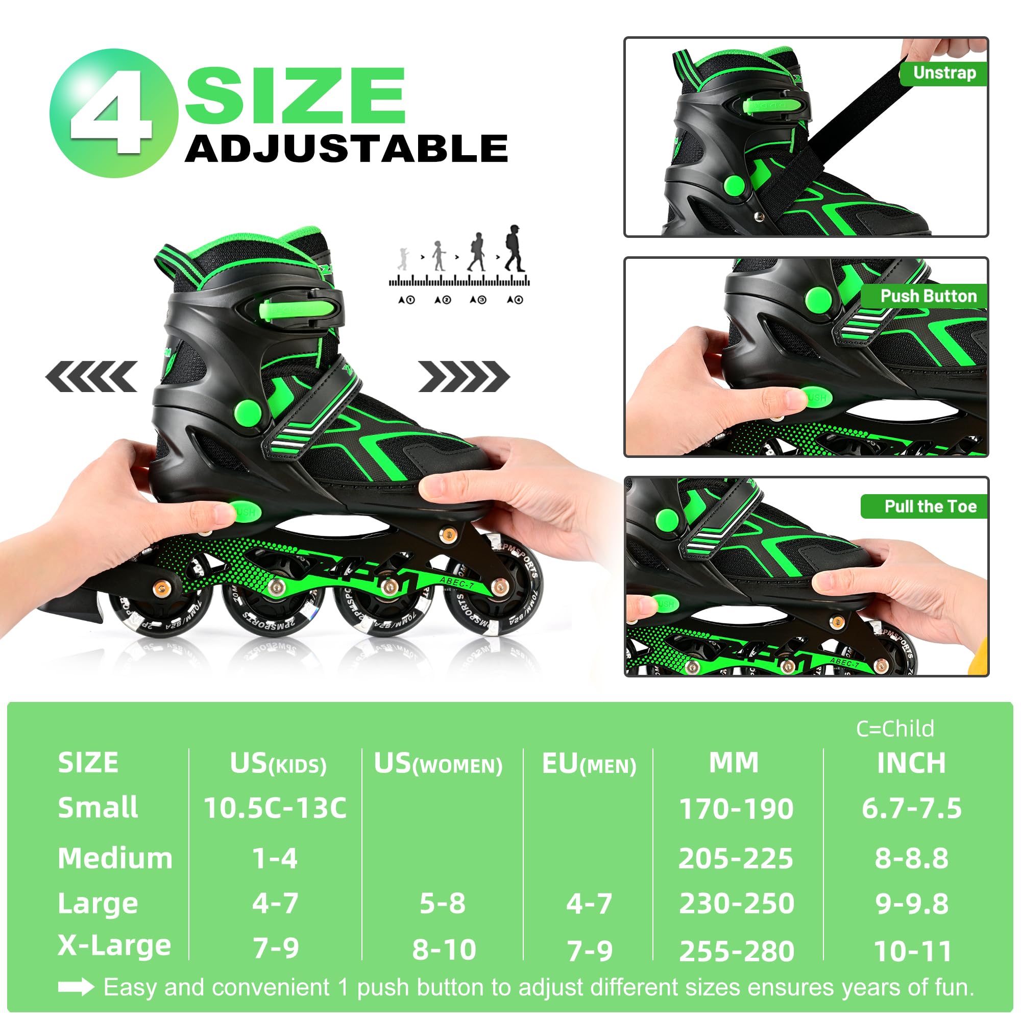 Amazon.co.jp: 2PM SPORTS Torinx Green ボーイズ 調節可能な