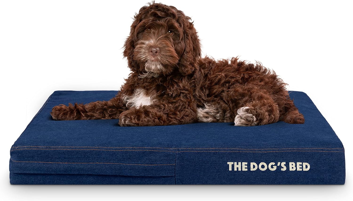 The Dog’s Bed Orthopedic Memory Foam Dog Bed, Medium Blue