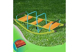 Teeter Totter and Merry Go Round for Kids Backyard