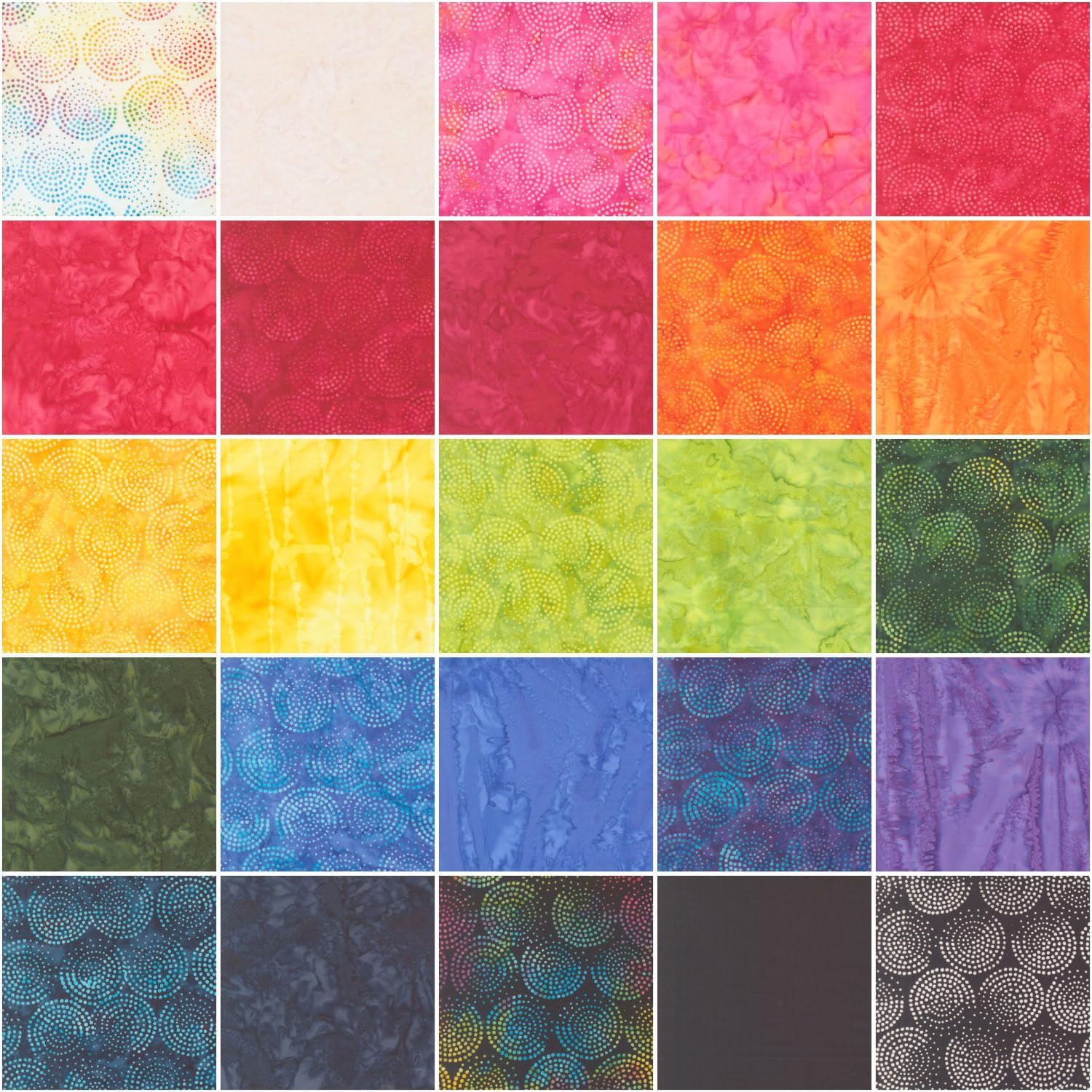 Echo Batiks Layer Cake®, 42 10-inch Precut Fabric Quilt Squares