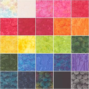 Echo Batiks Layer Cake 10-inch Precut Fabric Squares (42 pcs)