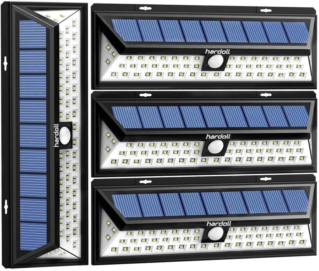 hardoll Solar Lights for Home 54 LED Outdoor Motion Sensor Lamp for Garden Waterproof(Pack of 4)