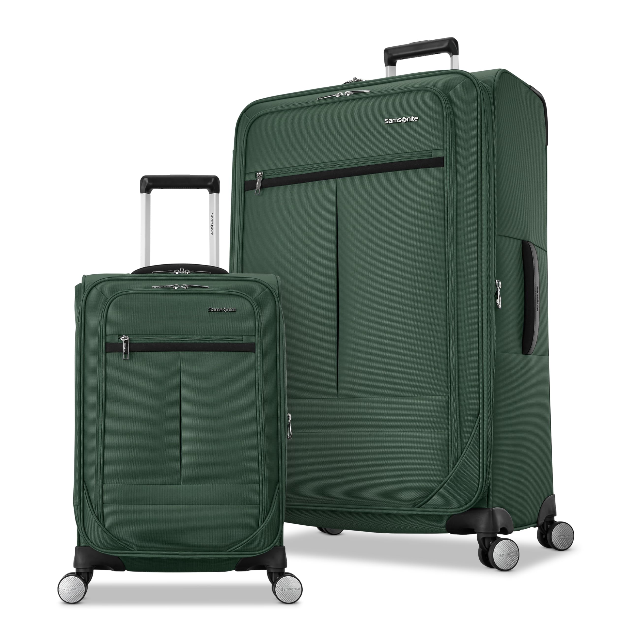 Samsonite Carry-On Soft-Sided Expandable 21-Inch Element Suitcase: Airline Approved for Most Major Airlines, Durable, 360° Spinner Wheels, Adjustable Handle, 2 Front & Side Pocket- Black — view 28