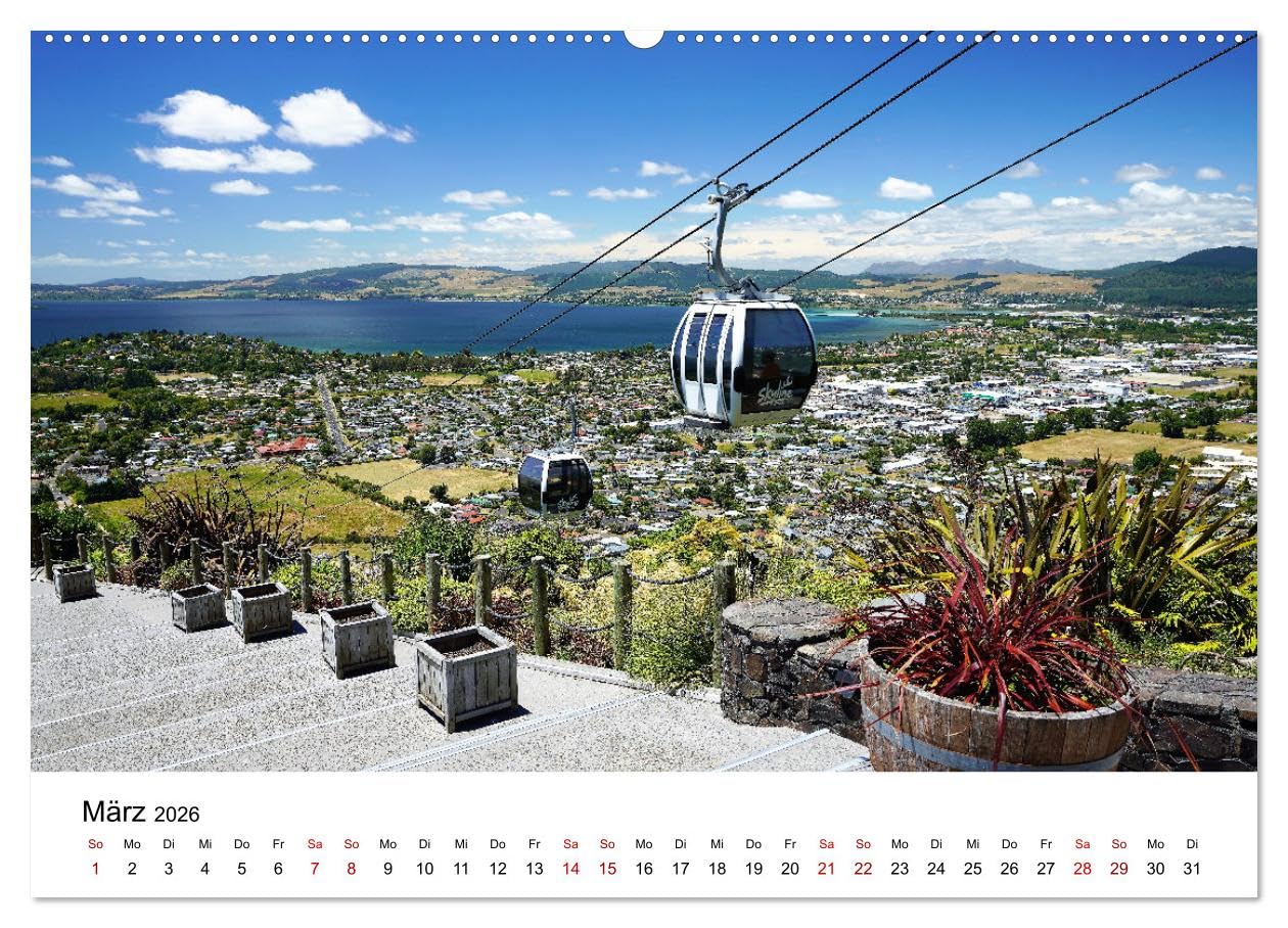 Neuseeland - Regionen Waikato und Bay of Plenty (Wandkalender 2026 DIN A2 quer), CALVENDO Monatskalender: Erleben Sie die Neuseelands schönste Regionen Waikato und Bay of Plenty